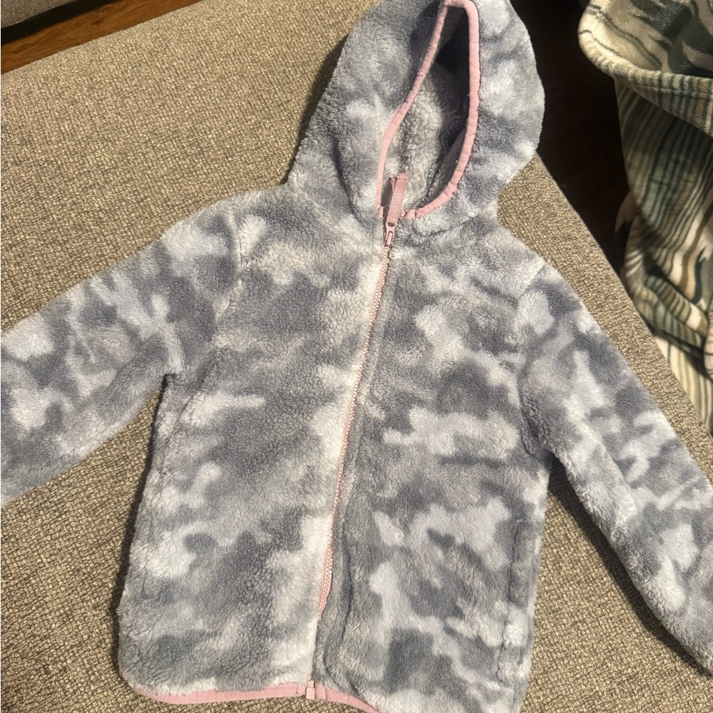 Toddler Gray Camo Sweater